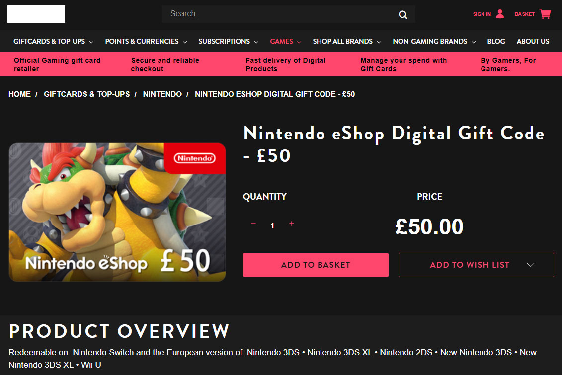 BigCommerce Product Page