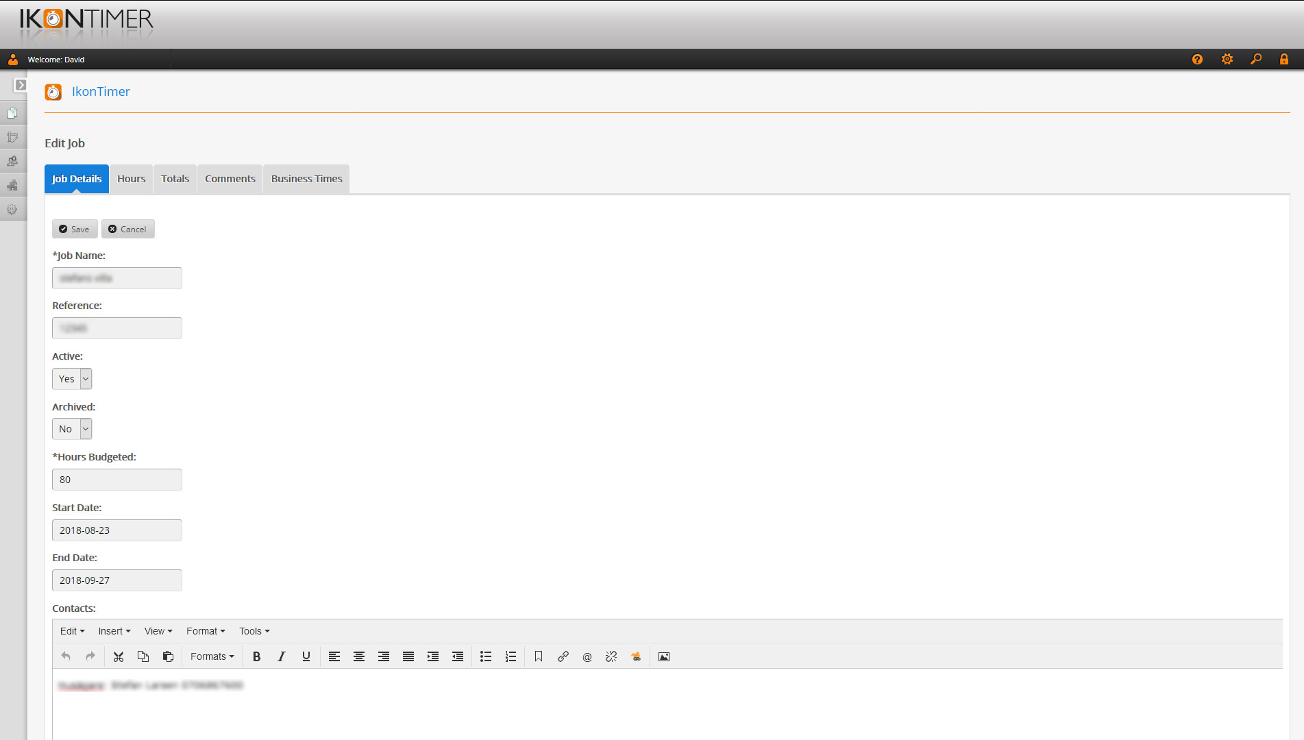 IkonTimer Admin Job Editor