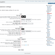 WackoWiki Appearance Settings