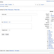 WackoWiki Page Properties